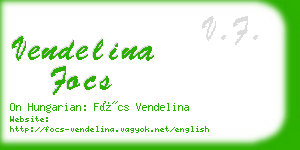 vendelina focs business card